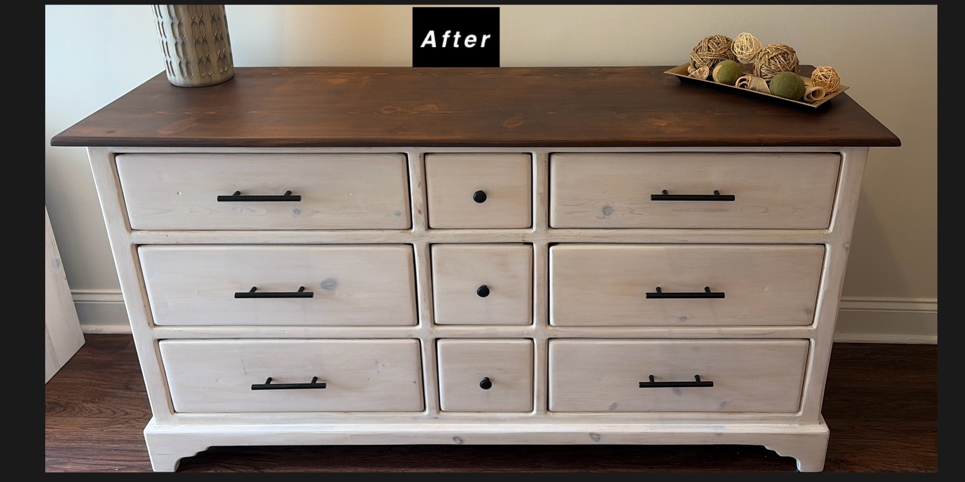 Sage Vintage Dresser โ after