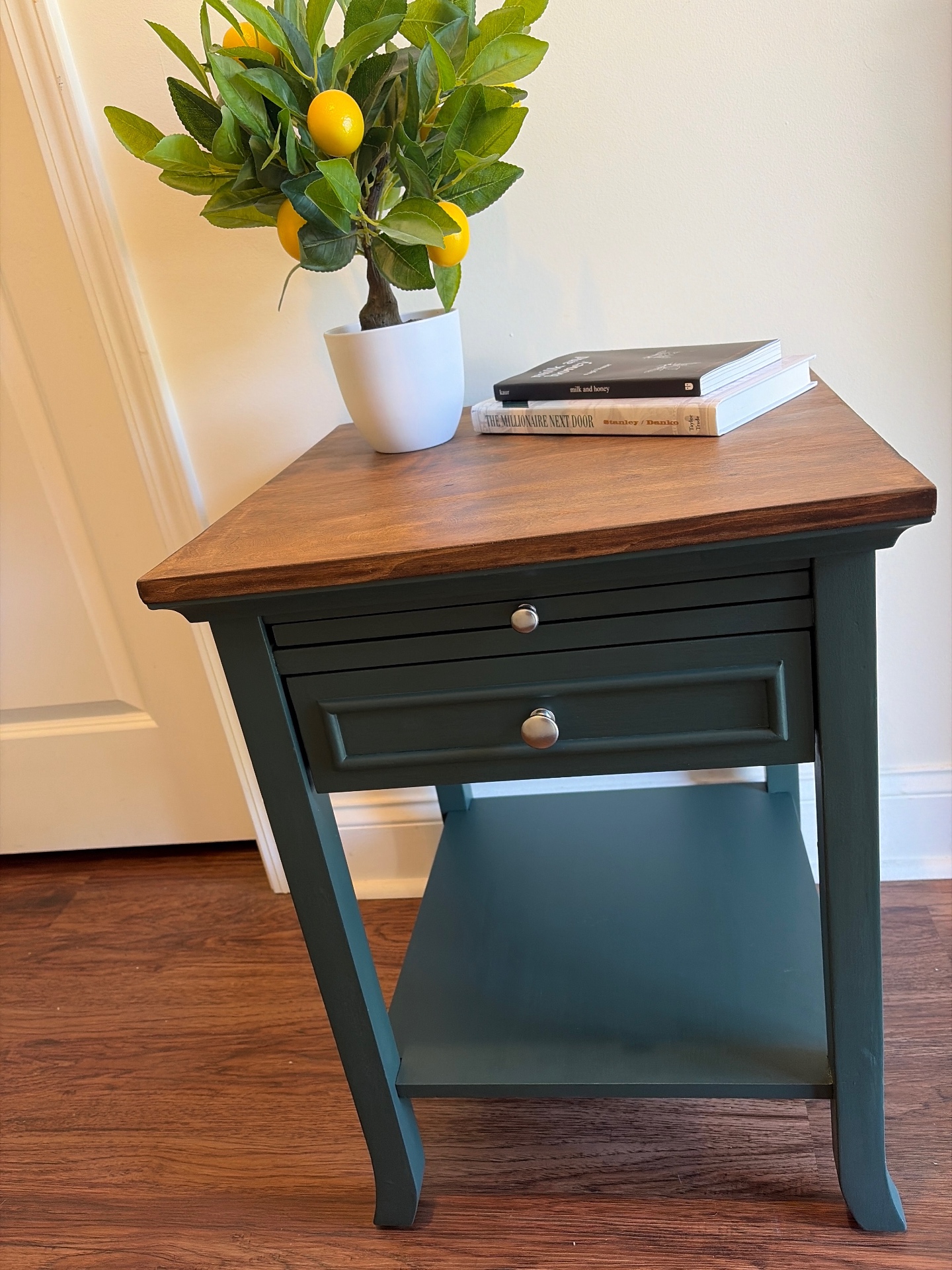 Forest Green Side Table โ after